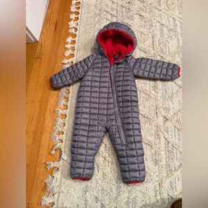 Snozu Red Fleece Lined Baby Bunting 18 months